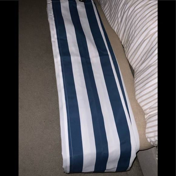 HOST PICK👍🏻2-95in Indigo Blue/White stripe panel - Picture 2 of 7